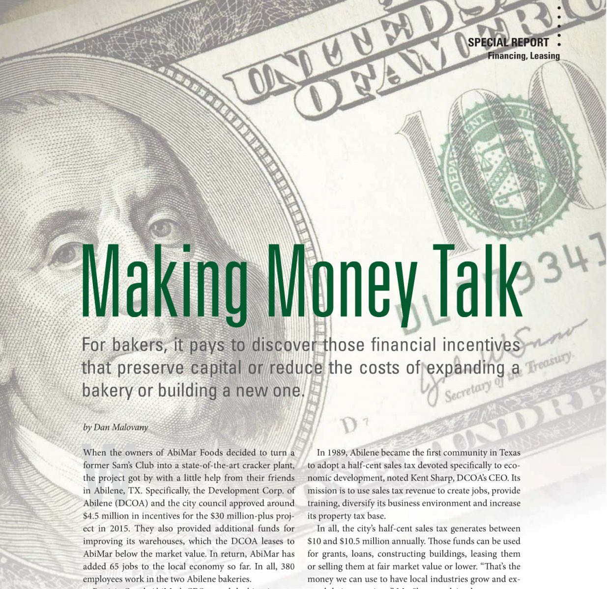 making money talk article