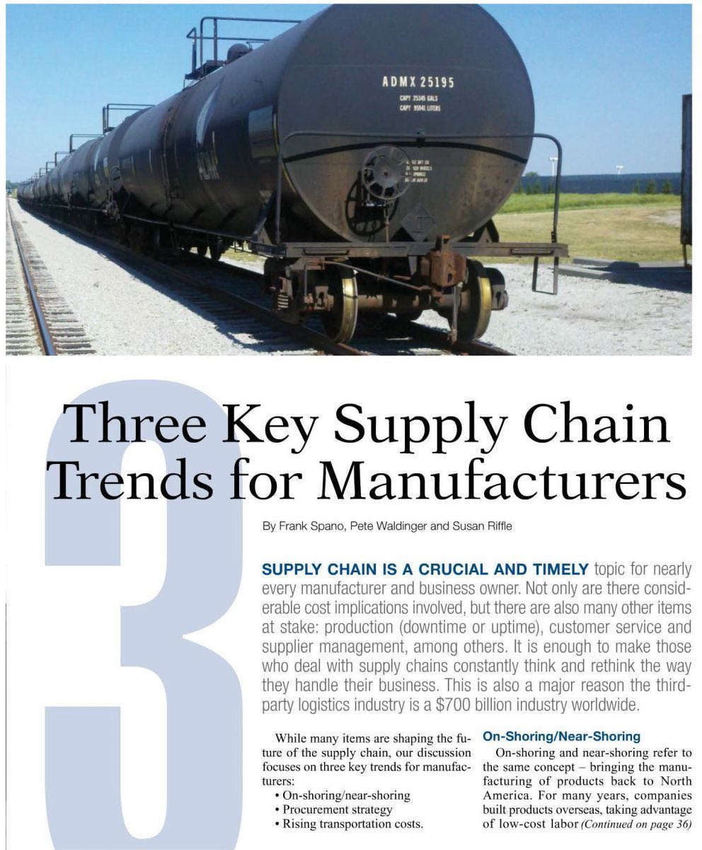 three key supply chain trends article