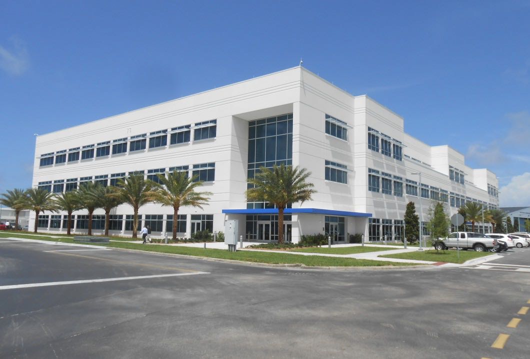 Exterior of Northrop Grumman Program and Engineering Offices in Melbourne, Florida