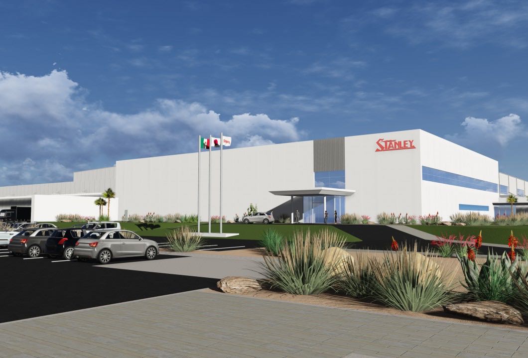 Exterior rendering of the Stanley Electric manufacturing facility in Mexico