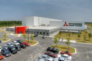 Exterior view of the Mitsubishi Power Systems building