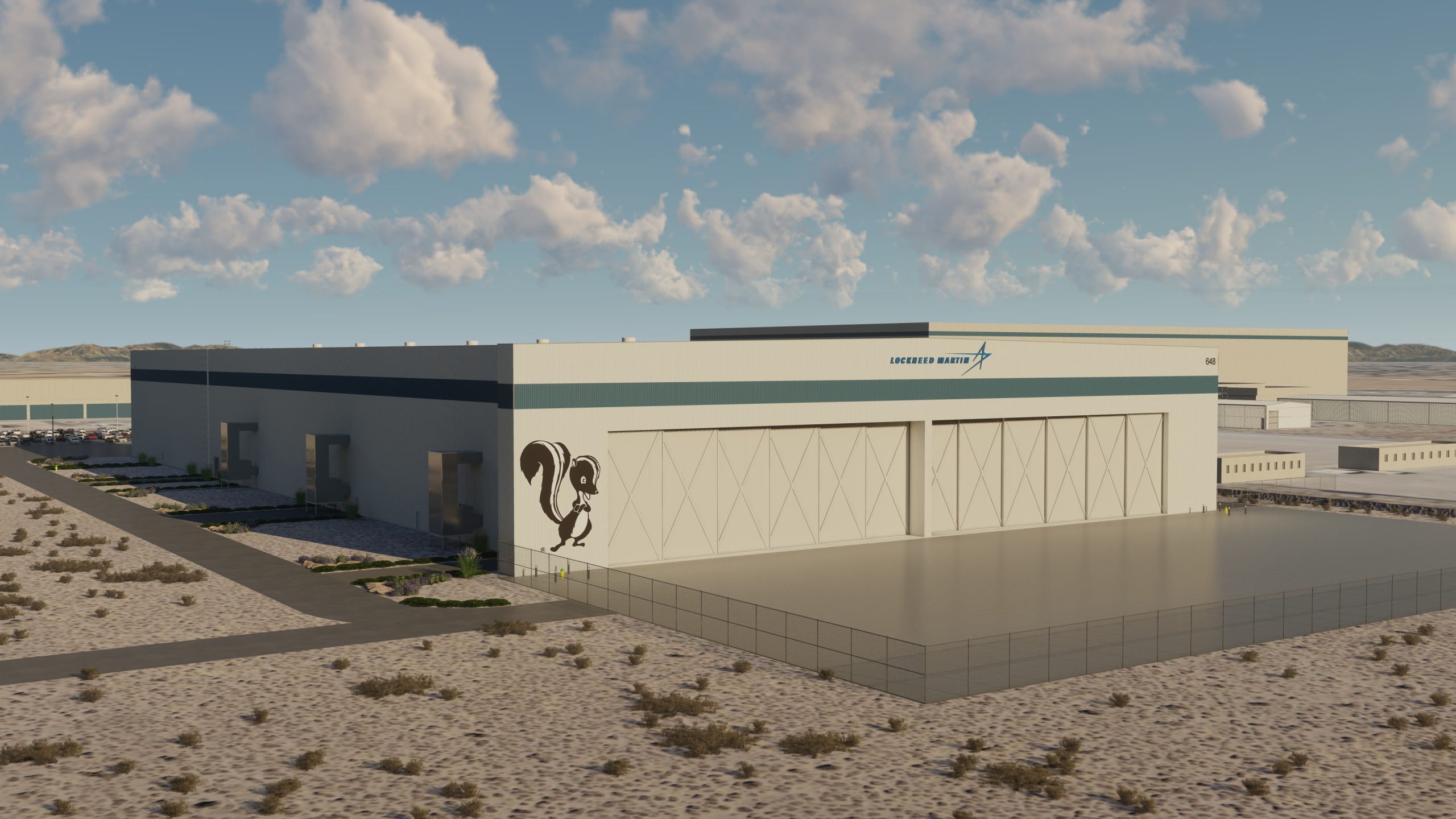 exterior of Composites Aircraft Manufacturing Center